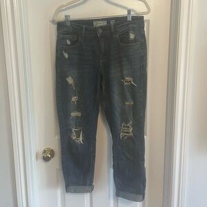 Garage Distressed Girlfriend Jeans